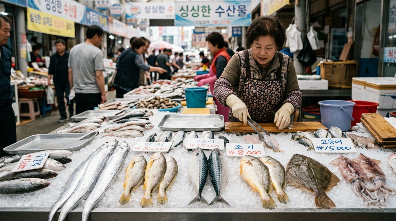 시장 산책