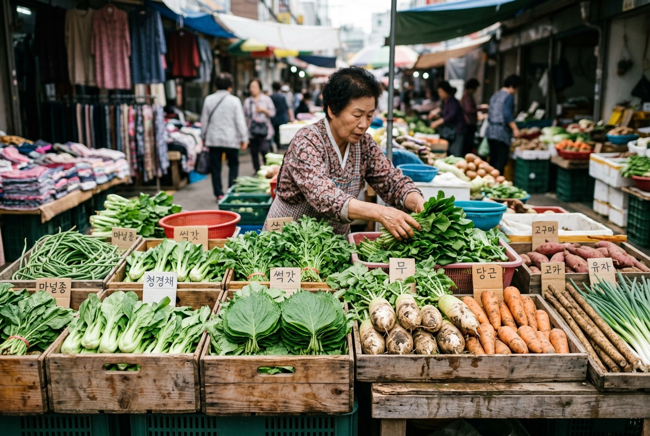 시장 산책